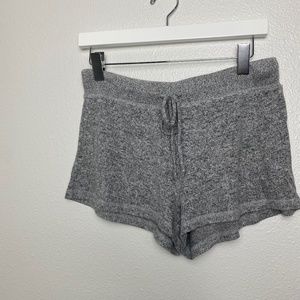 Make + Model heather grey pajama shorts